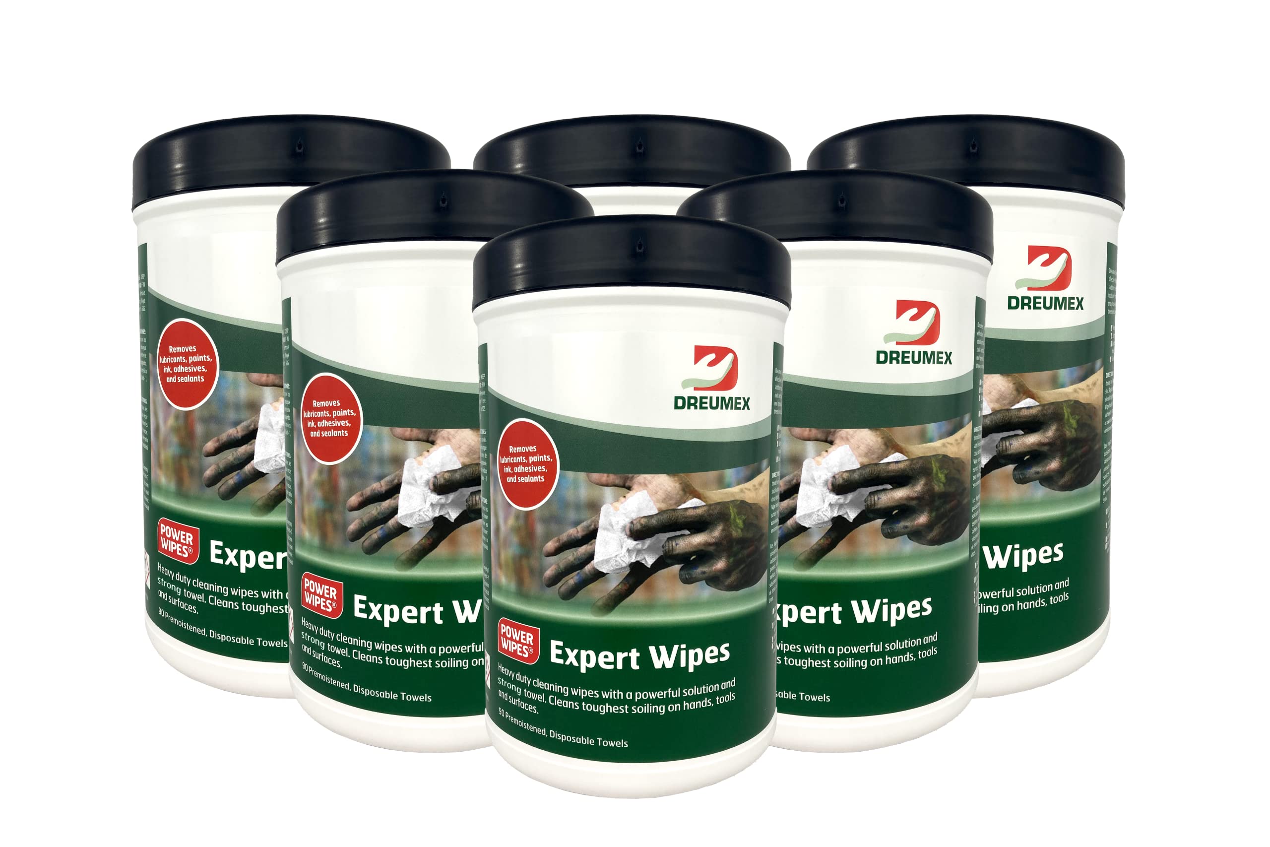 Dreumex Expert Wipes Heavy Duty Cleaning Wipes With a Powerful Solution That Cleans The Toughest Soils on Hands