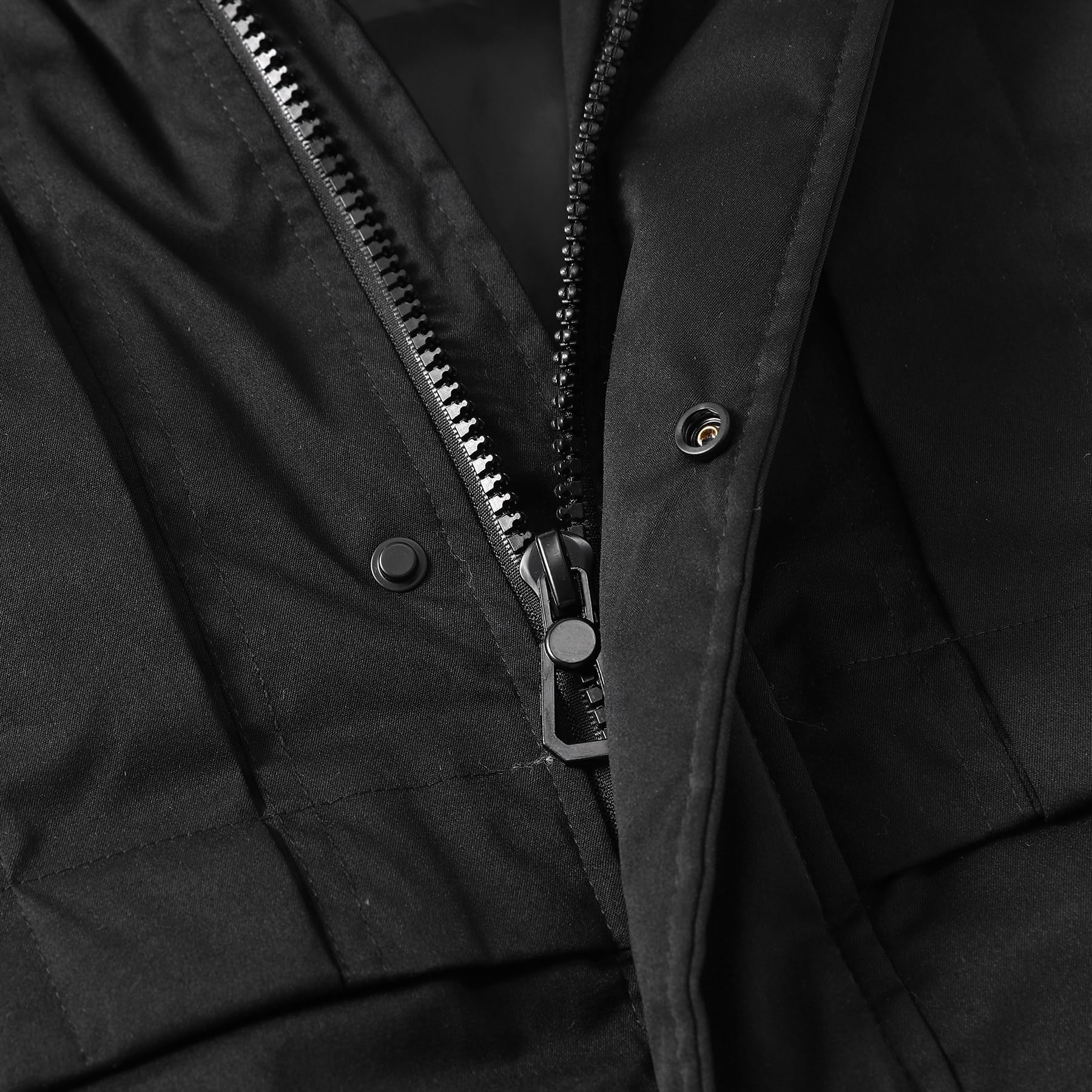 Allthemen Uomo Piumino Media Lunghezza Cappuccio Giubbotto Puffer Impermeabile Antivento Giacca Parka Invernale