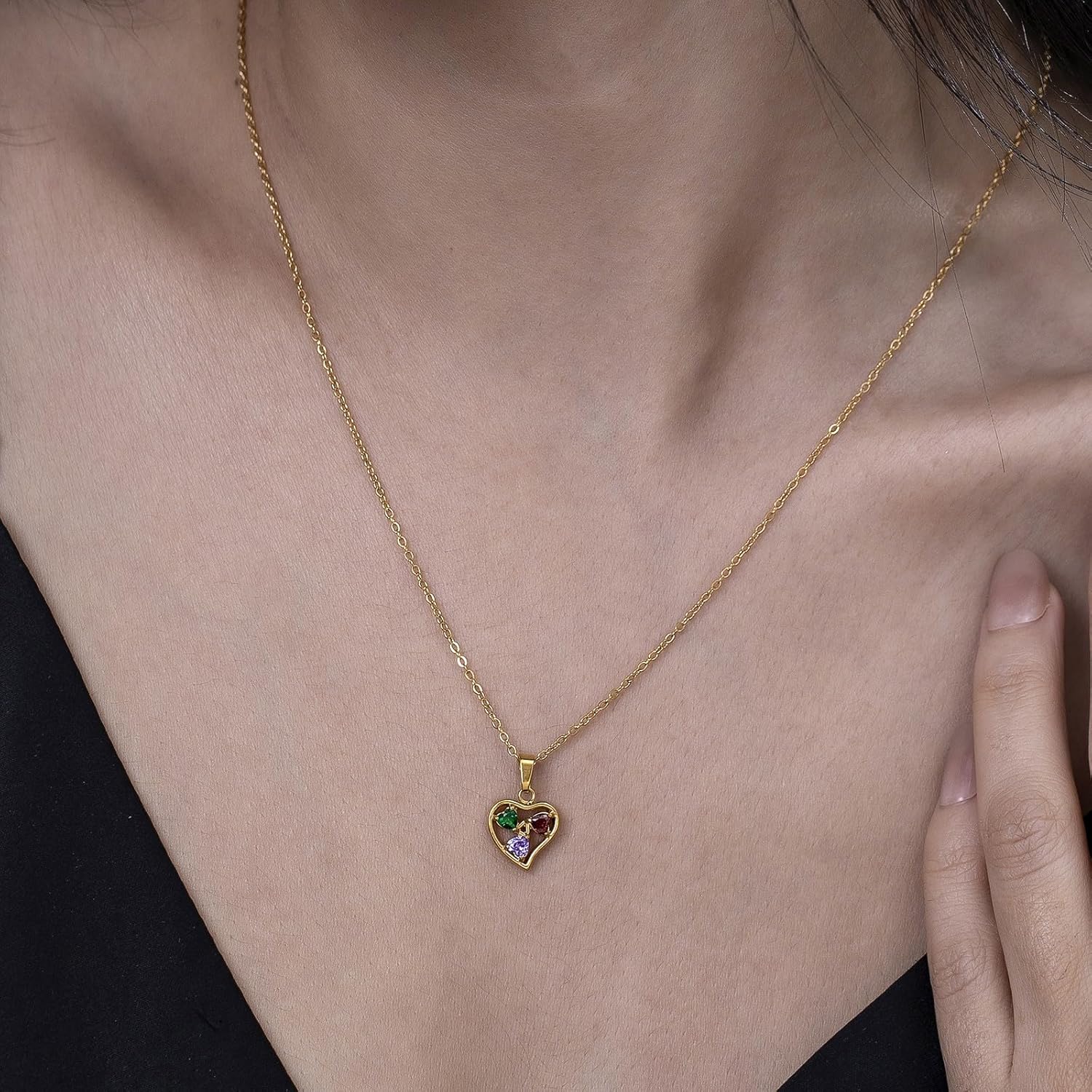 heart pendant necklace gift box christmas gifts for her