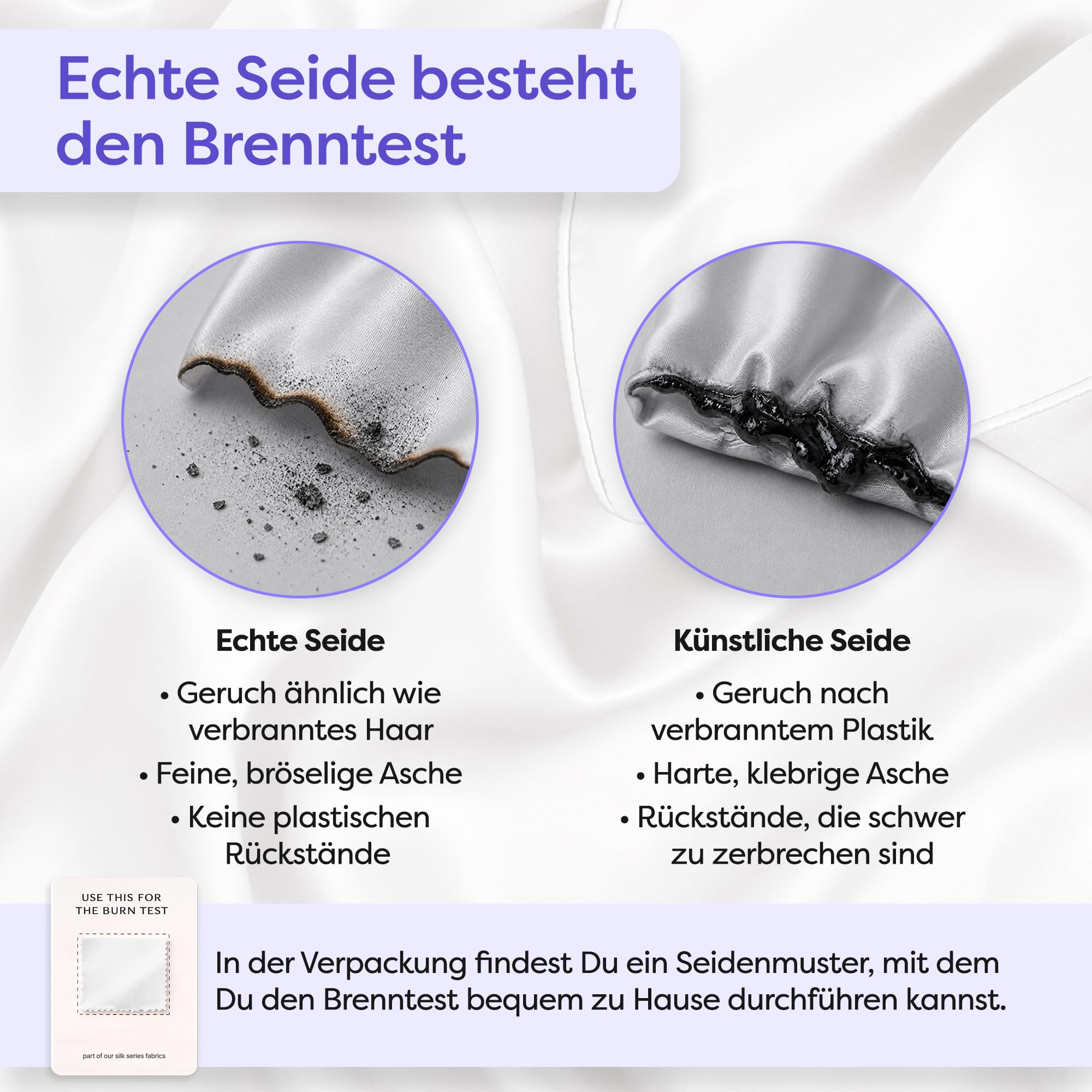 Wolkenfeld Seidenkissenbezug 40x80 cm aus 100% natürlicher Maulbeerseide 22 Momme 6A – Kissenbezug Seide Atmungsaktiv & Hypoallergen für geschmeidiges Haar, hydratisierte Haut – Oeko-TEX – Hellgrau