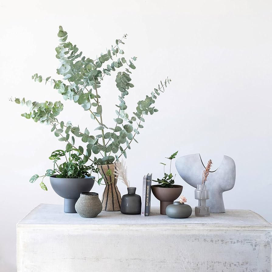 ねずみ色秞花器 ねずみ色秞花器 Amazon.com: Bloomingville 現代兵馬俑抽象花瓶,灰色