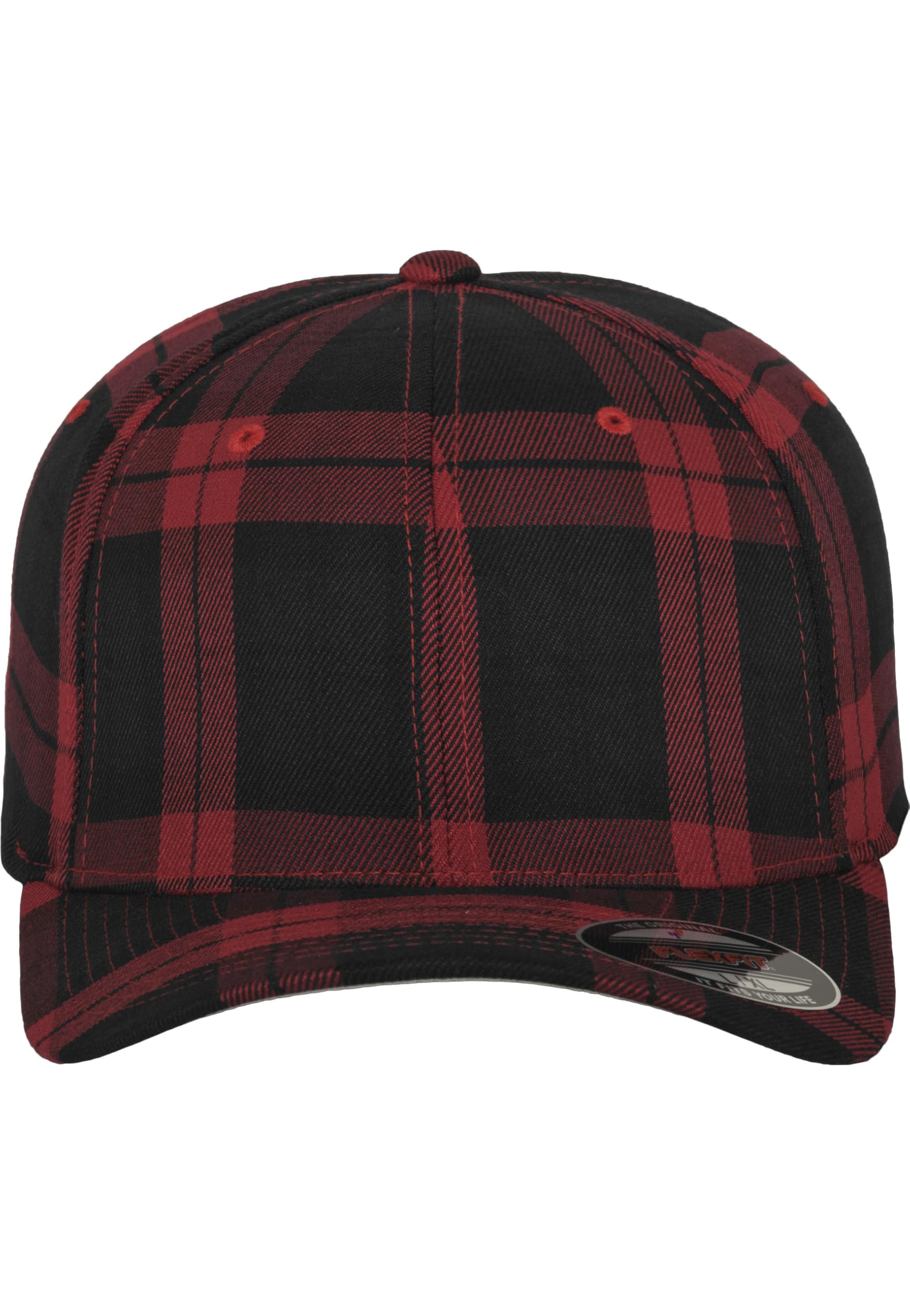 Flexfit Unisex Noir Cap Tartan Plaid