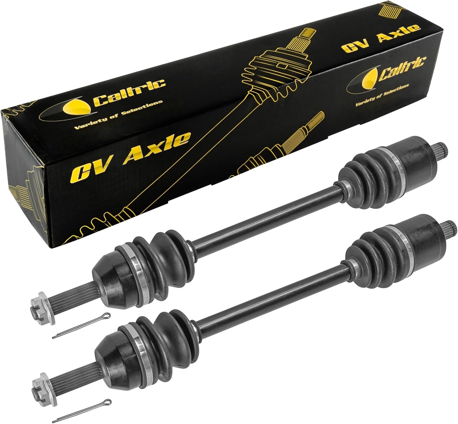 Caltric Front Right and Left Complete Cv Joint Axles Compatible with Polaris Ranger 400 4X4 2010 2011 2012 2013 2014
