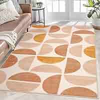 【新品未開封】VAULTROOM LOGO RUG Lanffia Boho Checkered Tufted Rug - 4x6 Area Rug Beige