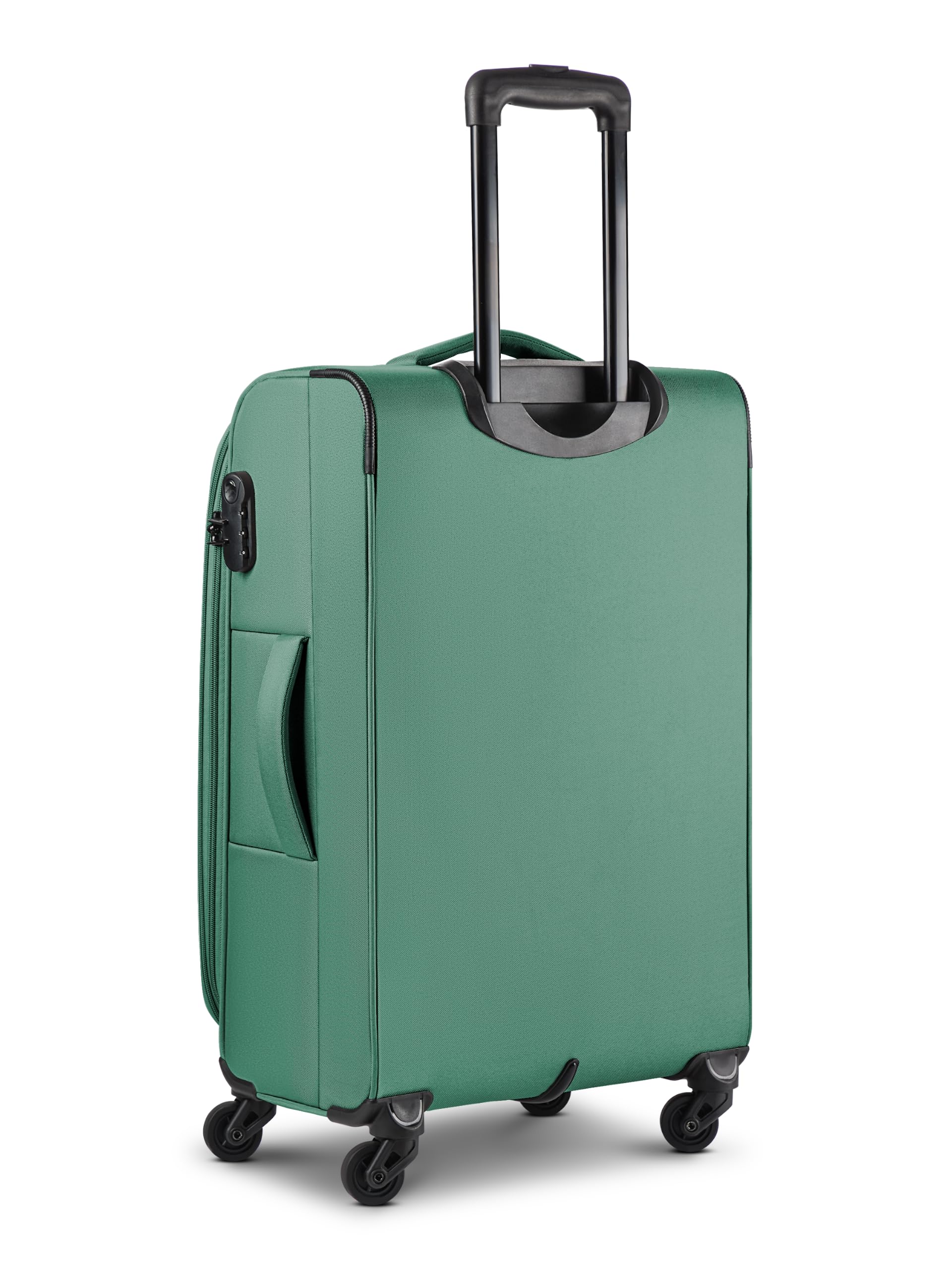 Smartbox Zestaw walizek miękkich 3-częściowy dla kobiet i mężczyzn, lekkie i stabilne walizki podróżne, wysokiej jakości miękka obudowa, 4 rolki i zamek szyfrowy, możliwość rozszerzenia o elastyczne