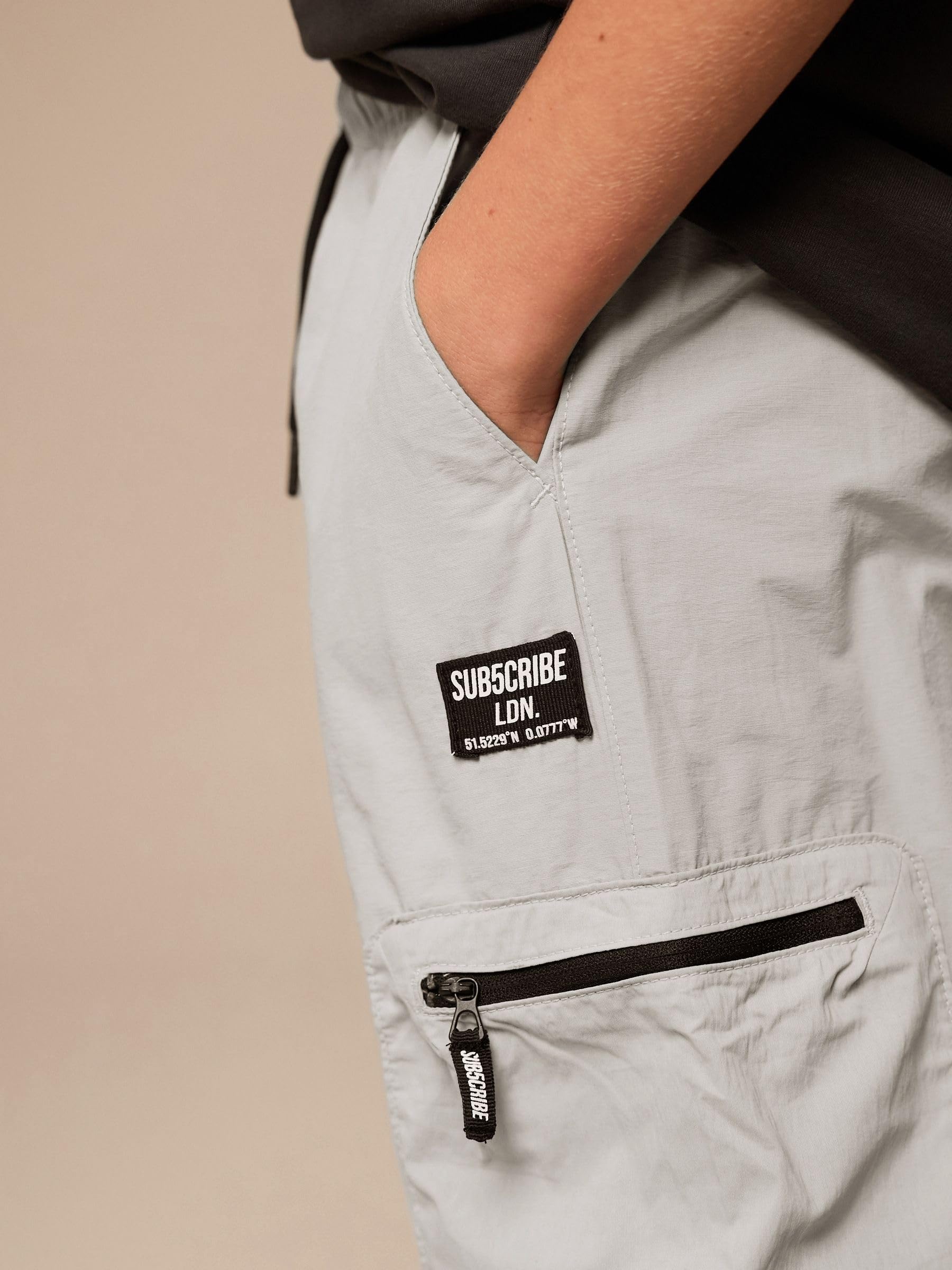 NEXT Ragazzo Pantaloni Cargo con Tasche con Zip