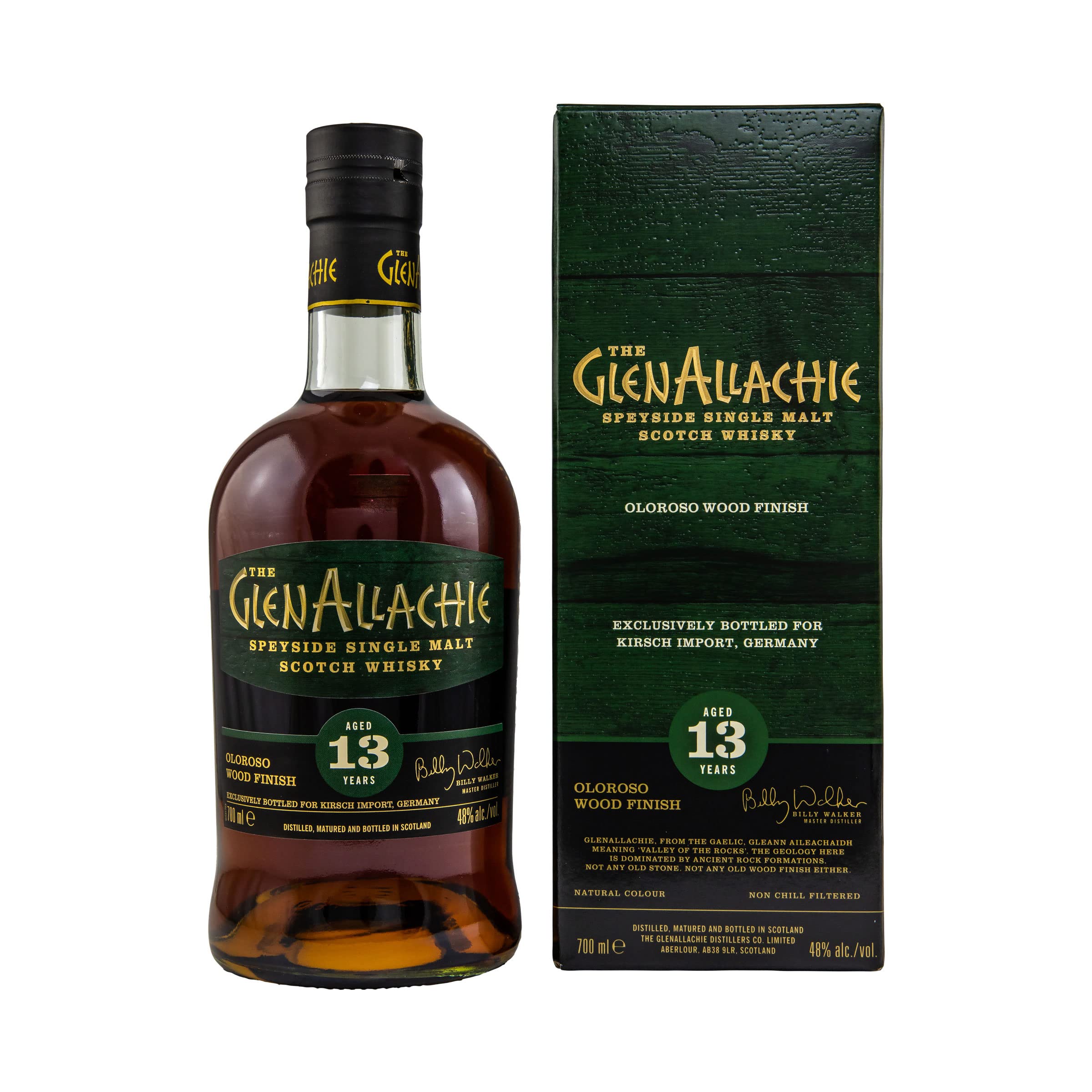 The GlenAllachie 13 Years Old OLOROSO WOOD FINISH 48% Vol. 0,7l in Geschenkbox