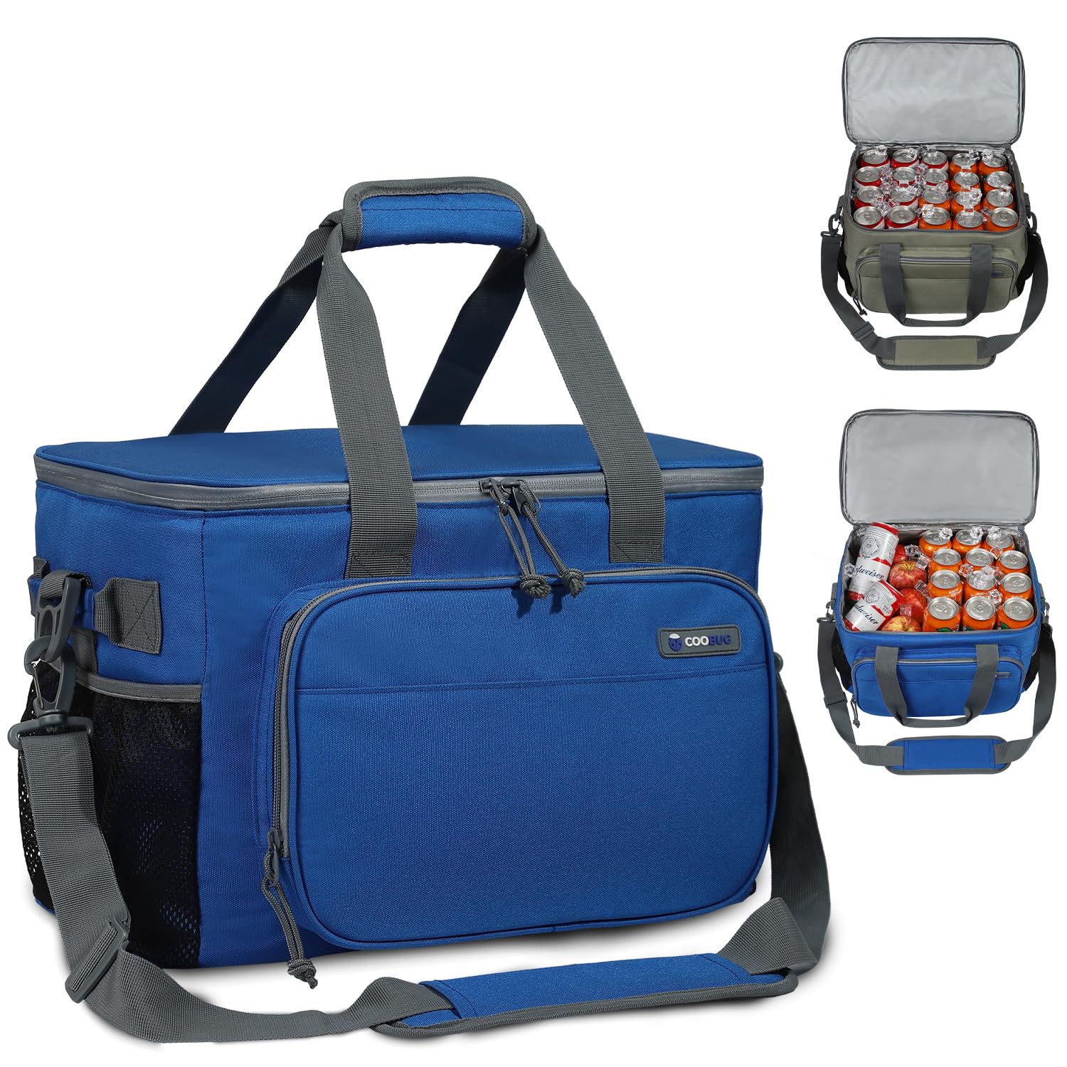 Large Cooler Bag 40-Can Capacity - Portable Soft Cooler Bags Insulated for Travel, Leakproof Collapsible Coolers for Picnic, Beach, Camping & Road Trips, Food & Drinks Travel Cooler Bag
