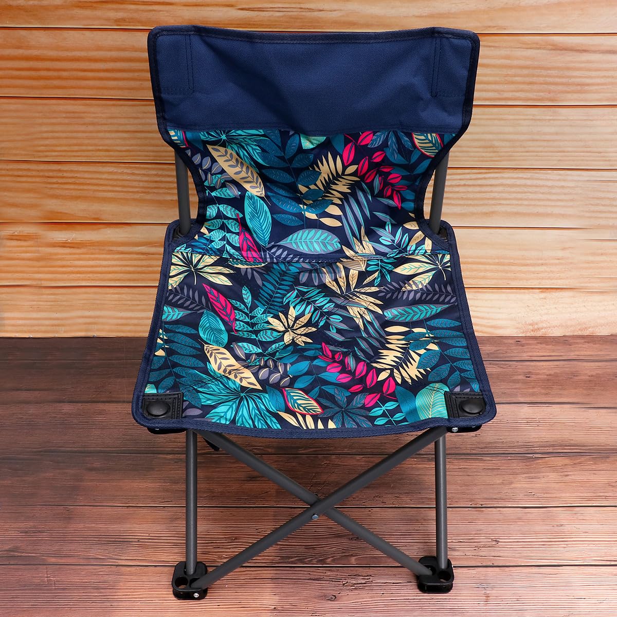 BESPORTBLE Chaise de Pêche Pliante en Métal, Portable et Pliable, Paquet de Transport à Sangle, Camping et l'escalade, Bleu
