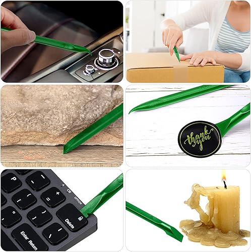 Miniatura 5 de Herramienta raspadora de plástico de 9 piezas, sin arañazos, herramienta de limpieza de grietas, herramienta multiusos antiarañazos para espacios