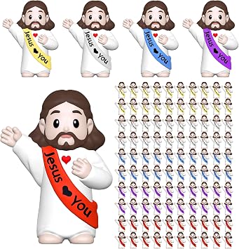 100 Pcs Little Jesus Figures, Mini Jesus Figurines- Heartfelt