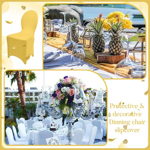Miniatura 6 de 60 fundas para sillas de boda, fundas de elastano para sillas, fundas de poliéster y elastano, plegables para bodas, banquetes, celebraciones,