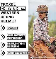 Vista 2 de Troxel Cheyenne Rugged Horse Riding Helmet, Low-Profile, Self-Adjustable Design, Safety Horseback Riding Gear