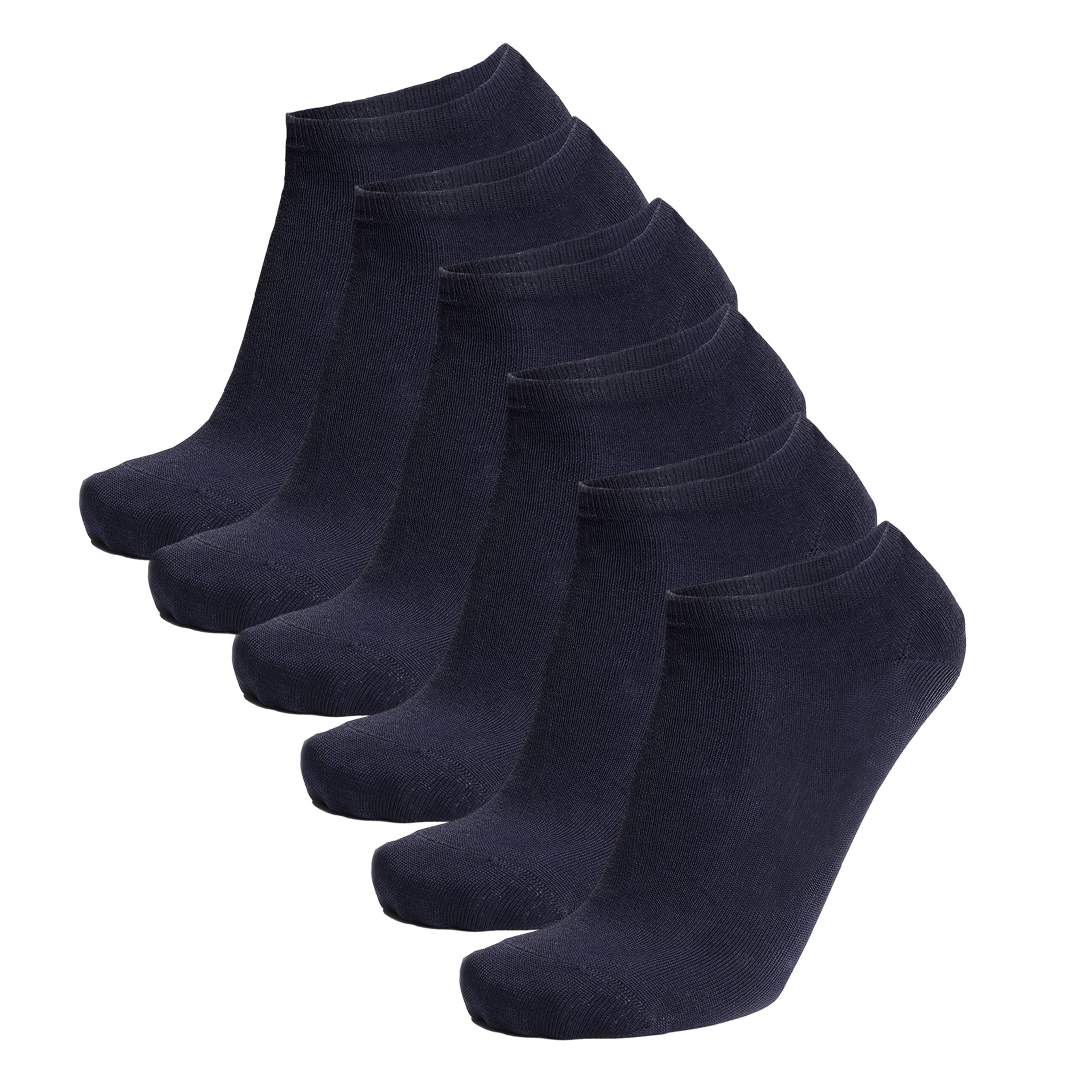 Ciocca Niewidoczne Skarpety Unisex 3/6 Par 100% Bawełna Szkocka Made in Italy - Oddychające Stopki do Sneakersów i Niskich Butów
