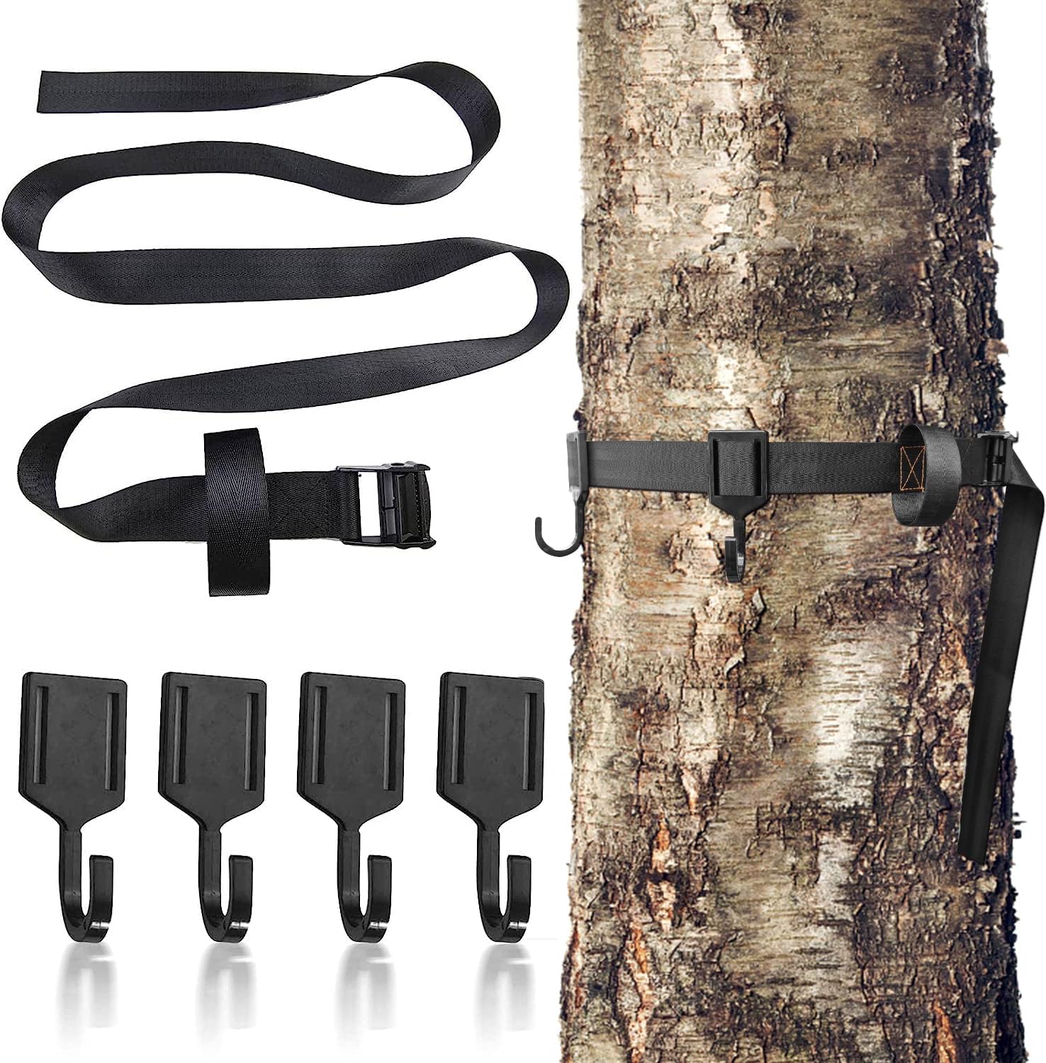 ziyue 5 Pack Treestand Safety System Harness Straps, Tree