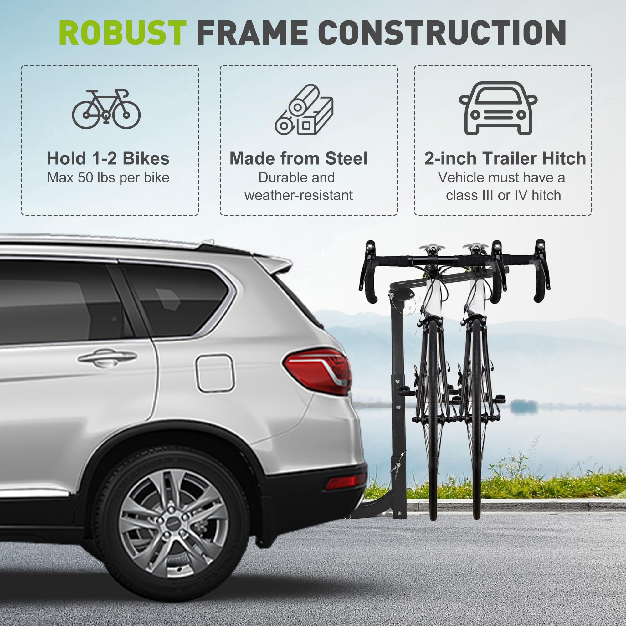 Suv Trailer Hitch Bike Carrier V70 Sport Bike Hitch Rack