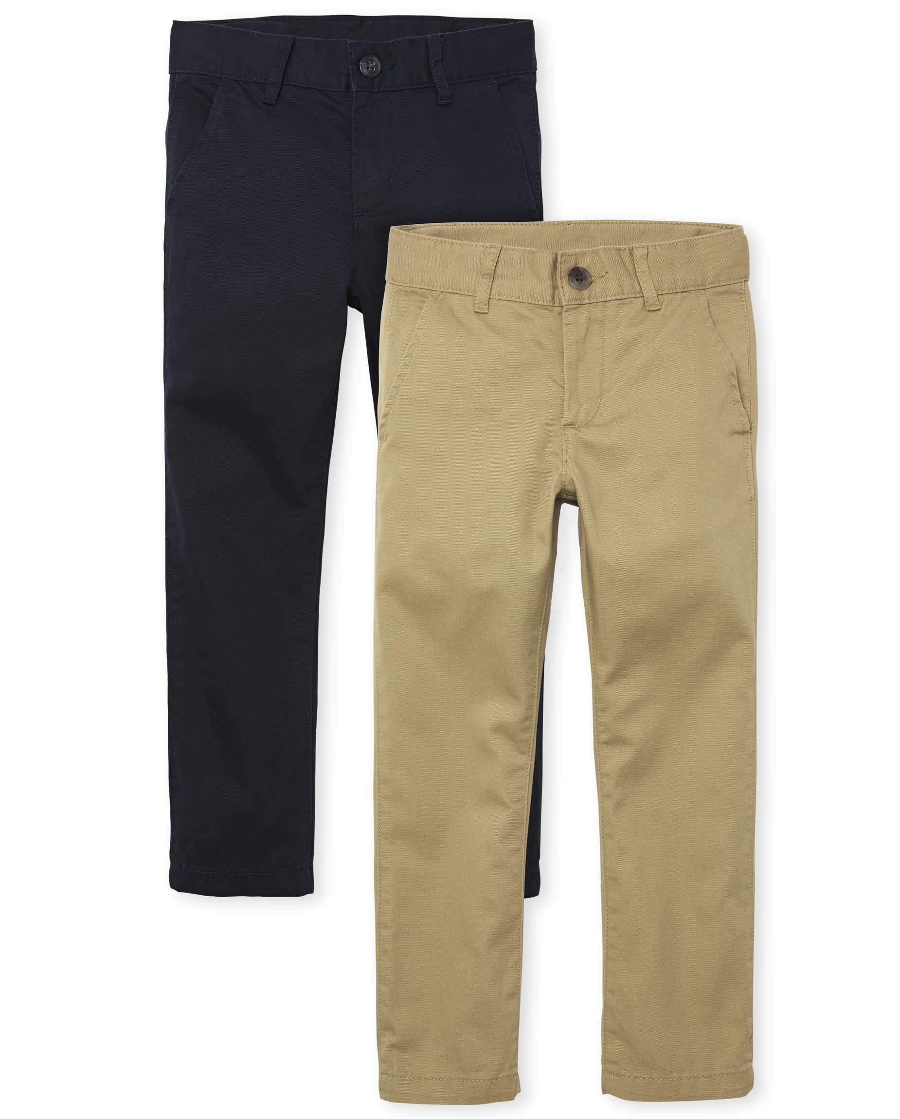 The Children's Place Skinny Chino Pants,multipacks Pantalones (Pack de 2) para Niños
