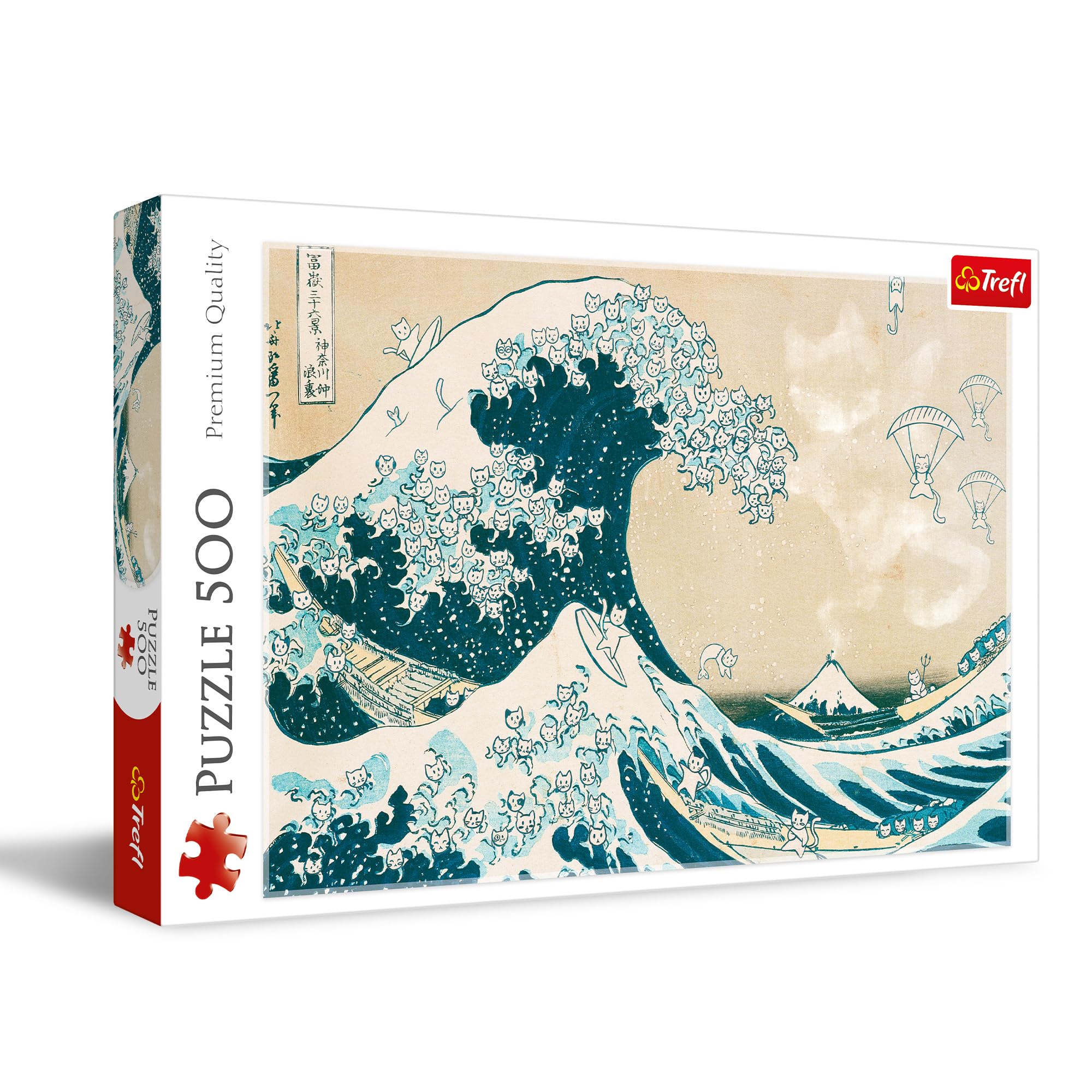 Trefl The Big Cat Wave - 500 Piece Jigsaw Puzzle - DIY Puzzle Creative Entertainment for Adults and Children Aged 10+