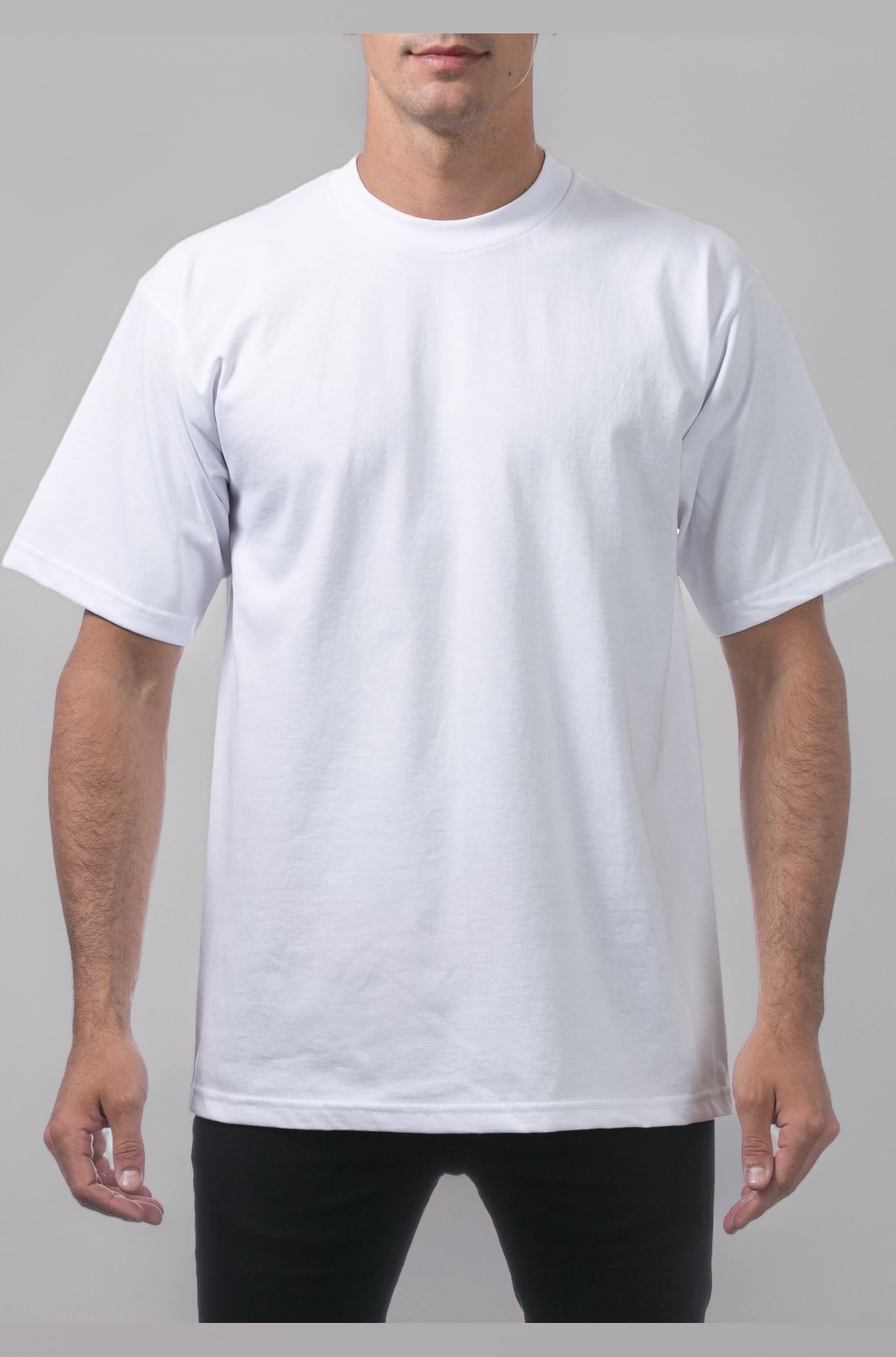 Men's Heavyweight Cotton Short Sleeve Crew Neck T-Shirt