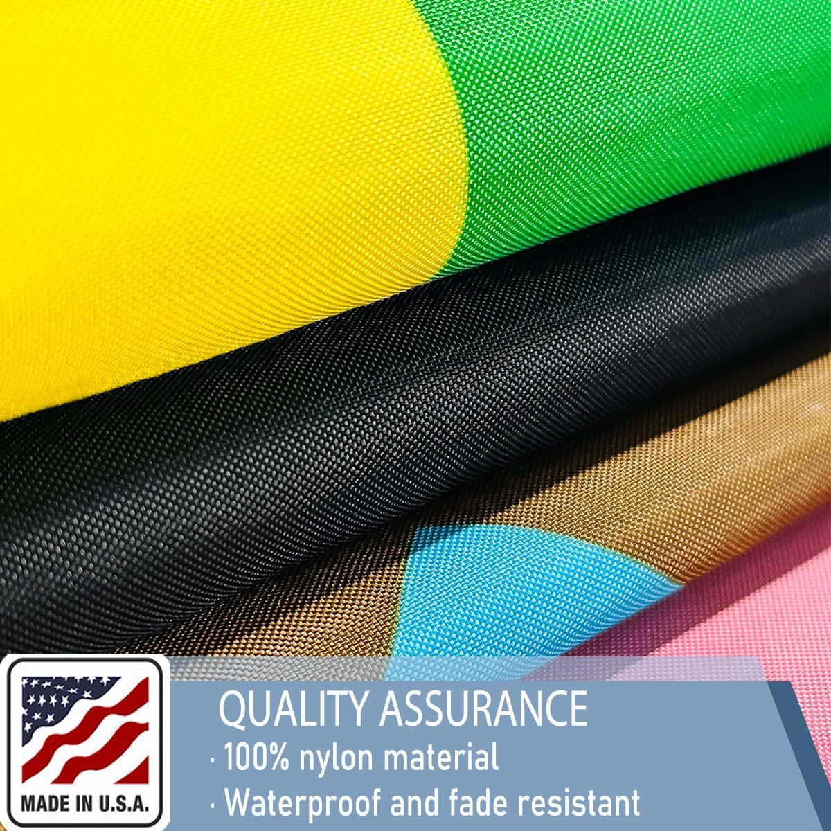 Progress Pride LGBTQ Flags 3x5 Outdoor Heavy Duty Double Sided Nylon Vivid Color Anti-Fading with 2 Brass Grommets for Home/Company/Indoor Outdoor Decoration - Image 5