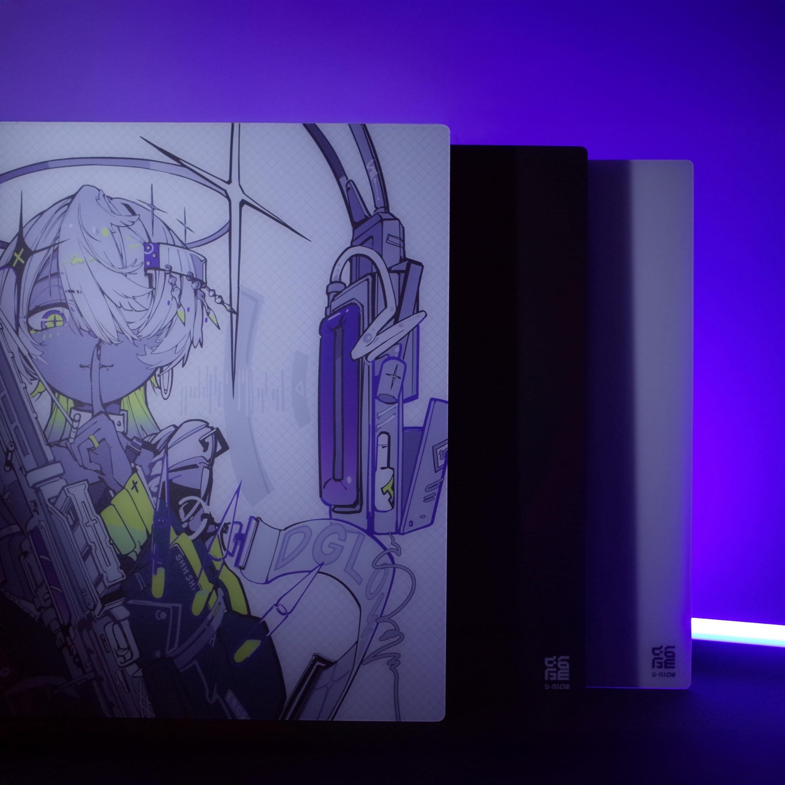 Amazon.co.jp: D-GLOW 氷晶 - ICE SPEED ゲーミングガラスマウスパッド
