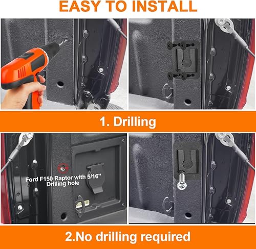 Miniatura 3 de Extensor de caja de camión, apto para Ford F150F250 7+Titan 6+Tundra 7+Sierra 3+Ram 150025003500