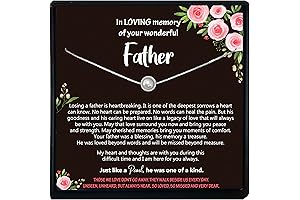 Cherished Keepsake: Memorial Necklace for Loss of Father