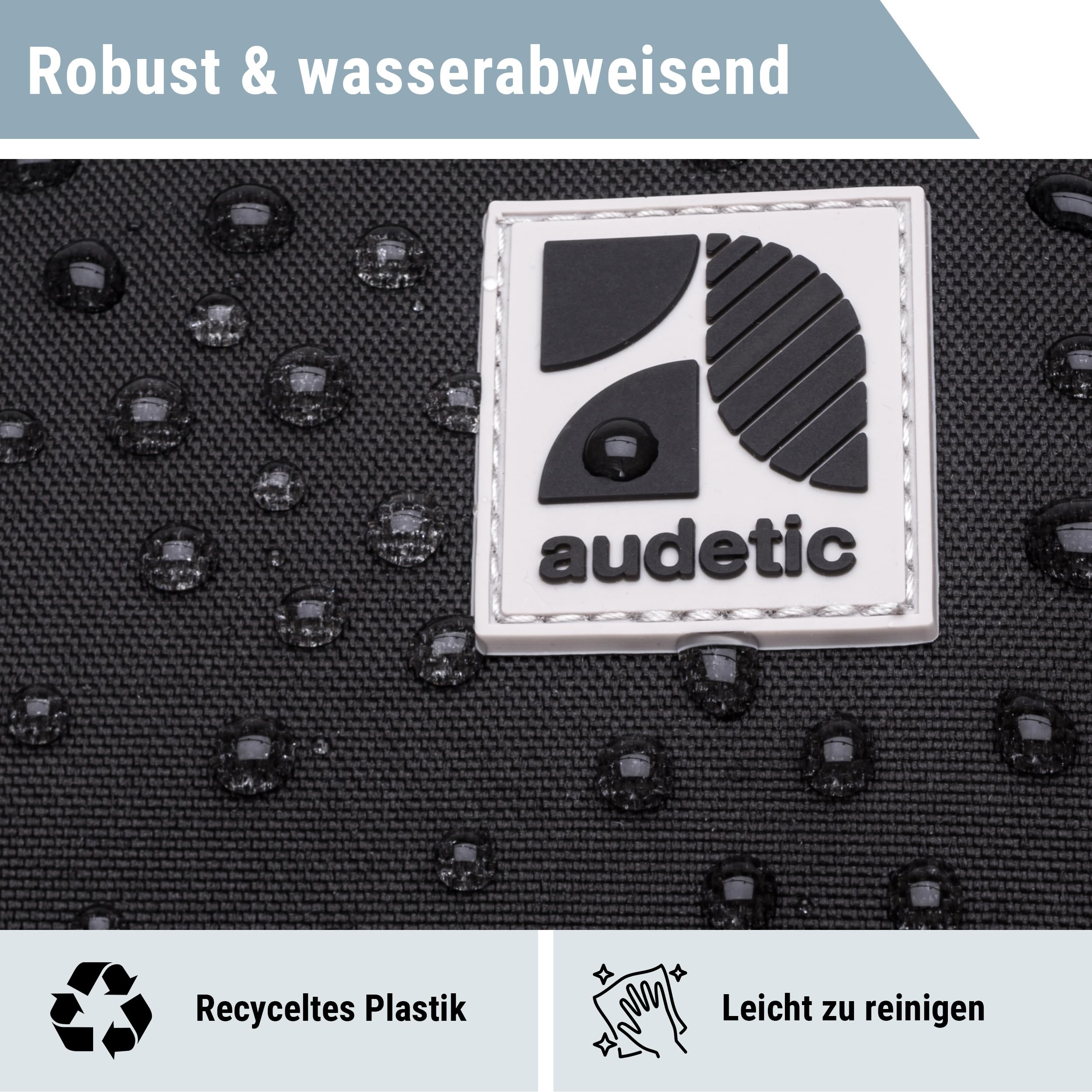 Audetic Schulrucksack Mädchen Teenager Schwarz Rosa - Cosmo - Schulranzen für Klasse 5 - Ergonomische Schultasche mit vielen Fächern für Schule & Freizeit - Wasserabweisend