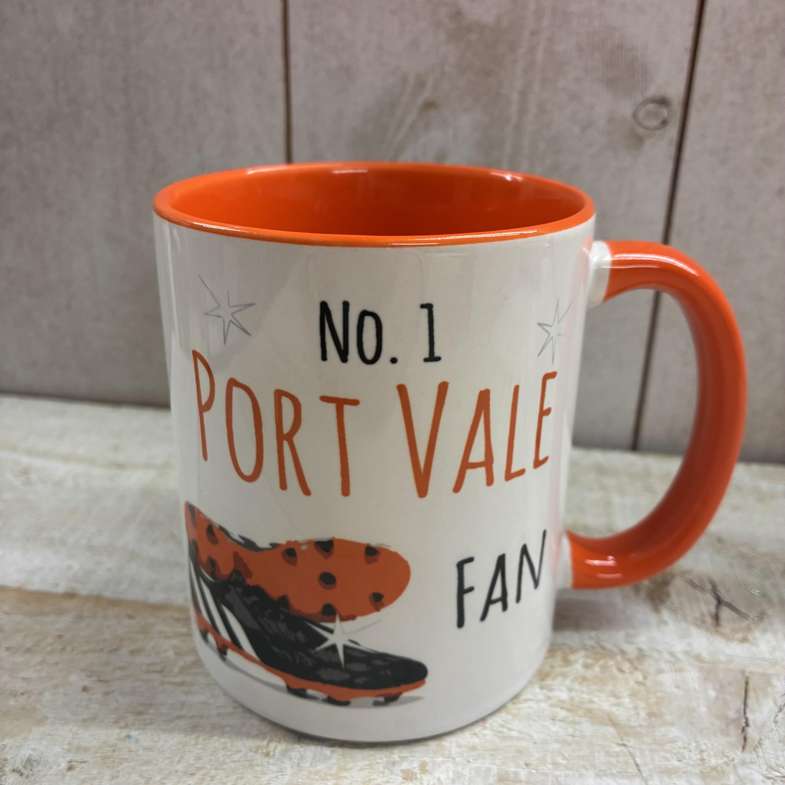 WHITE COTTON CARDS Port VALE Football Mug (MUG-F101)