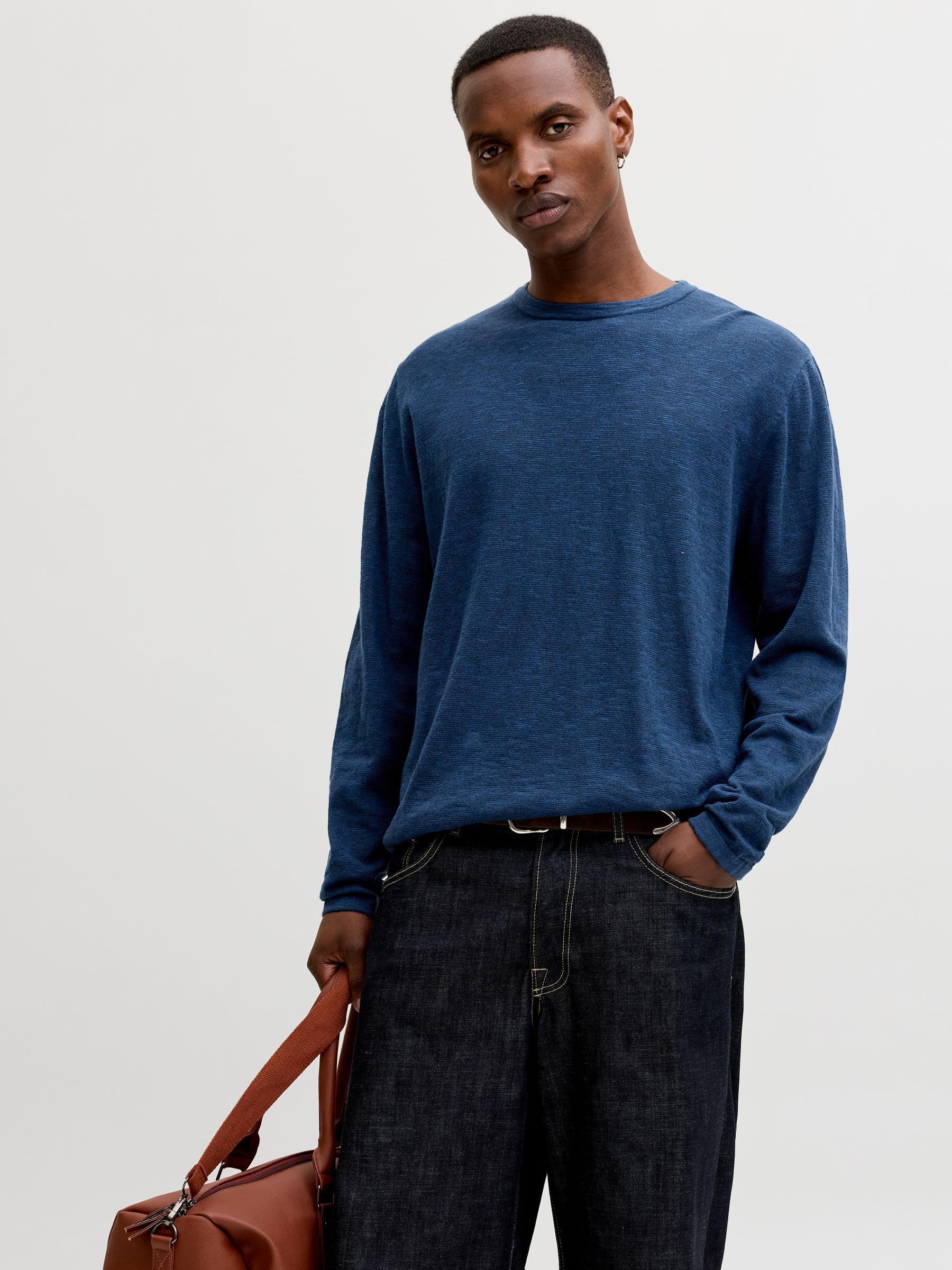 JACK & JONES Jjesummer Knit Crew Neck SN Jjesummer Knit Crew Neck SN Uomo (Pacco da 1)