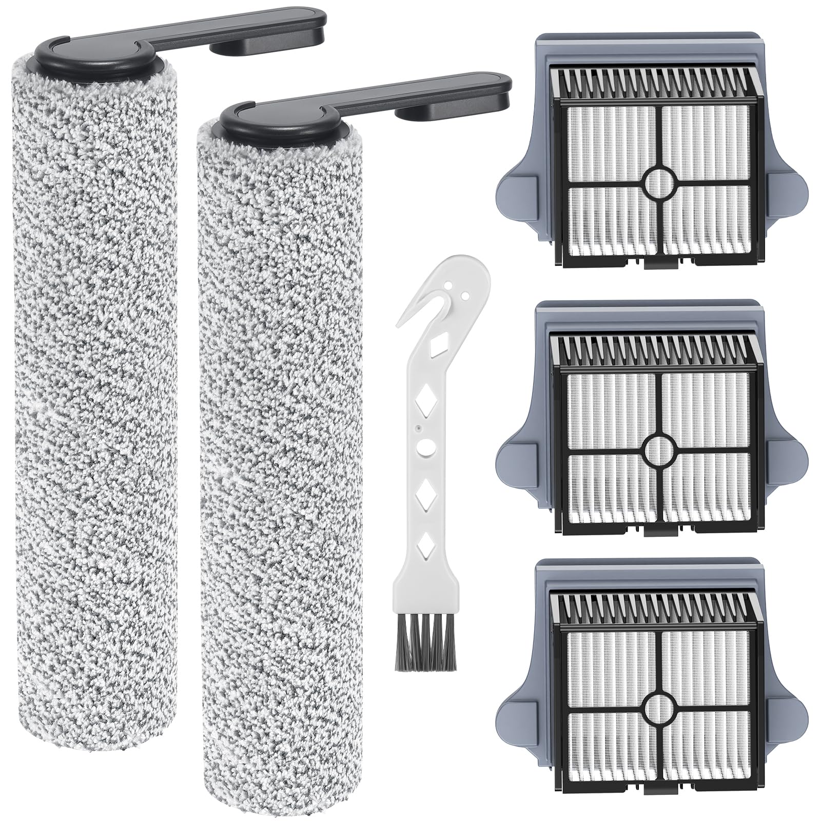 S7 PRO Brush Roller (for Version 1 - FW200300US) and HEPA Filter Set Compatible with Tineco Floor ONE One S7 PRO Cordless Wet Dry Vacuum Cleaner, 2+3 Pack (NOT FIT Version 2 - FW221100US)