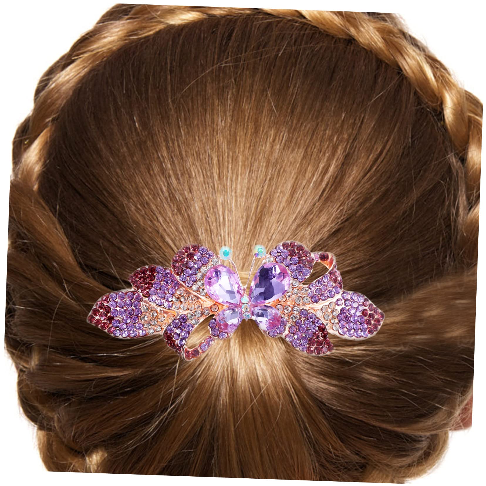 FOMIYES 5 Stück Haarspangen Aus Metall Mit Strasssteinen Stilvolle Haarspange Für Frauen Dickes Haar Haarschmuck Für Brautjungfern