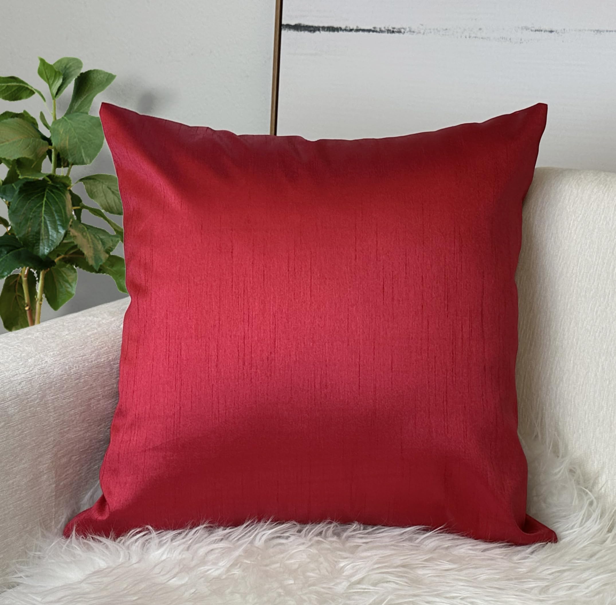 Amazon.co.jp: Aiking Home フェイクシルク クッションカバー ジッパー