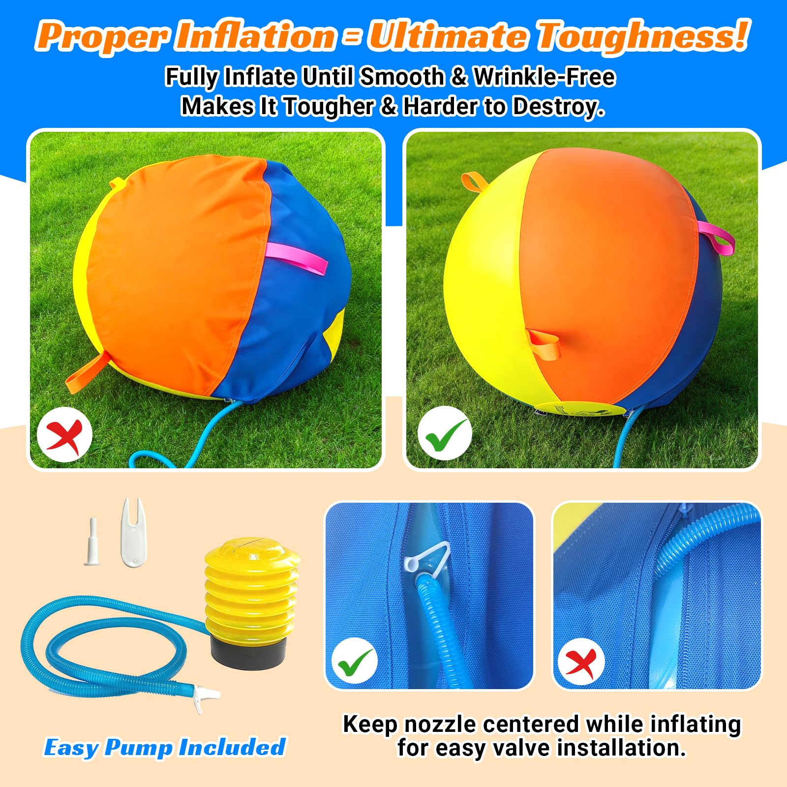 Hap Tim Pelota de pastoreo para perros, pelota interactiva para perros grandes con asas, juguete duradero de entrenamiento al aire libre para perros medianos a grandes, corgis, pastor australiano