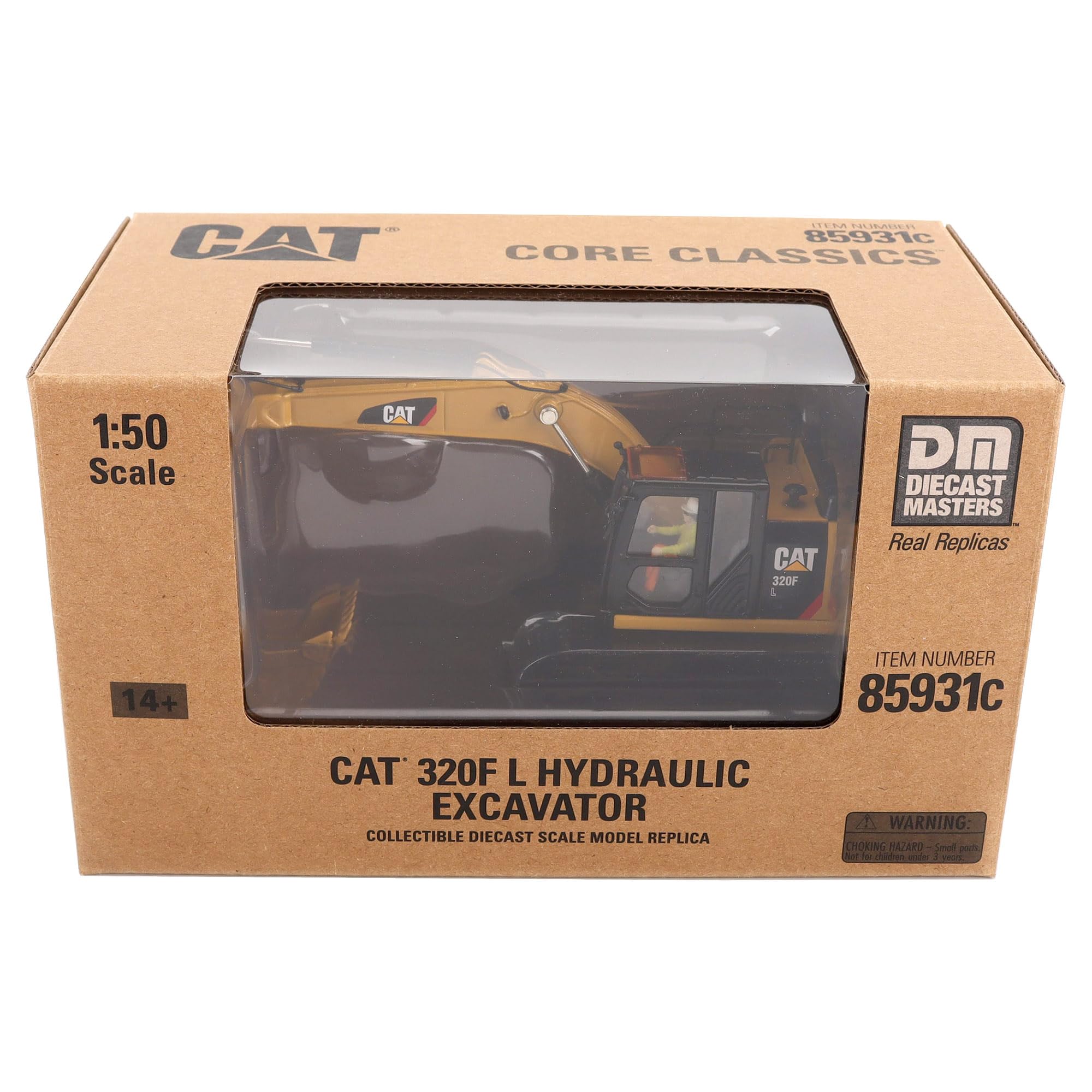 Diecast Masters 1:50 Scale Model Cat 320F Hydraulic Excavator, 85931C