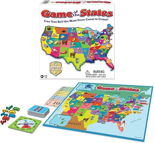 Winning Moves Games Juego de los Estados Unidos, puedes vender más de costa a costa Juego de mesa (1206)