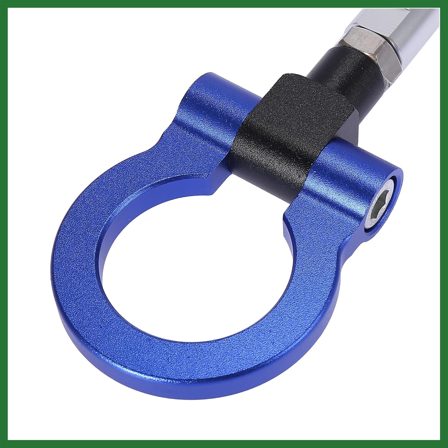 Motoforti Blue Aluminum Alloy Front Bumper Trailer Ring Eye Towing Tow Hook Screw for Subaru Impreza WRX BRZ Long-Lasting