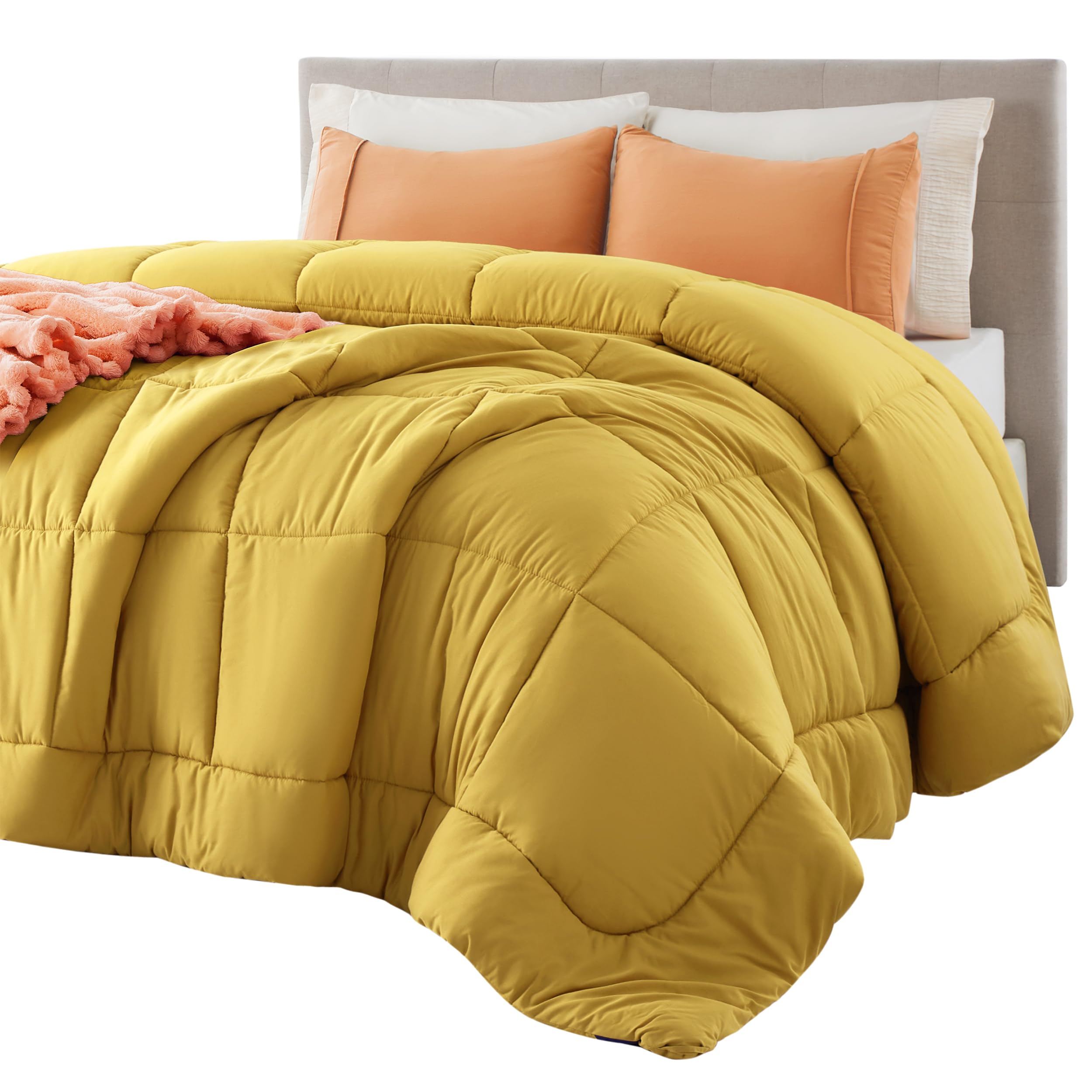 Bedsure Duvet Insert Yellow