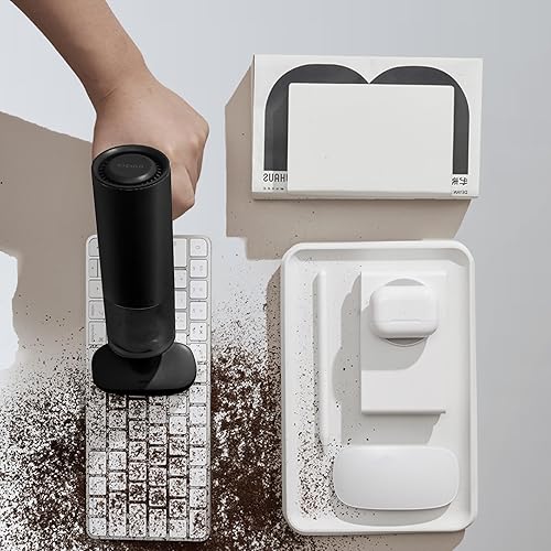 Miniatura 5 de CICIDO+ Aspiradora de mano inalámbrica, mini aspiradora portátil para automóvil, aspiradora plegable para teclado, automóvil, oficina, pelo de