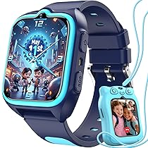 Blackview Smartwatch per Bambini, 1.75 Inch TFT Smartwatch Chiamate GPS 4G, Chat Vocale, Videochiamata, SOS, Gioco, Fotocamera, Calcolatrice, Contapassi, Sveglia, Batteria da 800 mAh