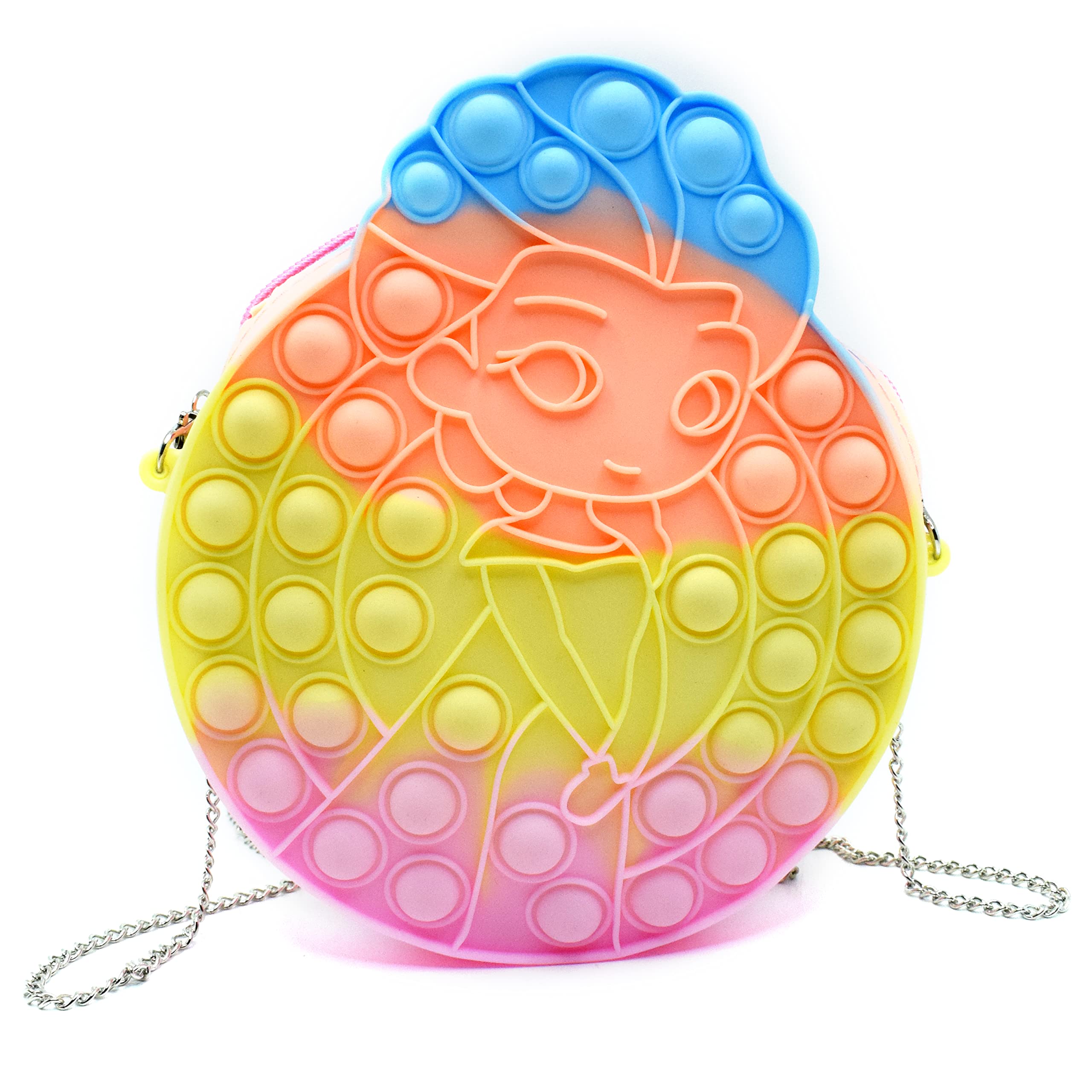 Kiditos (Pop It Bag Princess Shape Sling Bag Crossbody Bags for Women Girls, Pop It Purse, Pop Fidget Shoulder Bag, Fidget Purse Push Bubble Fidget Toy Handbag Stress Relief Toy Pop Fidget Bag, Pink (B09MHZSRYS) Amazon Price History, Amazon Price Tracker