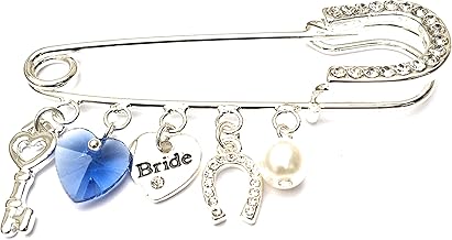 equilibrium Wedding Silver Plated 'Bridal Pin' Keepsake - Old New Borrowed Blue