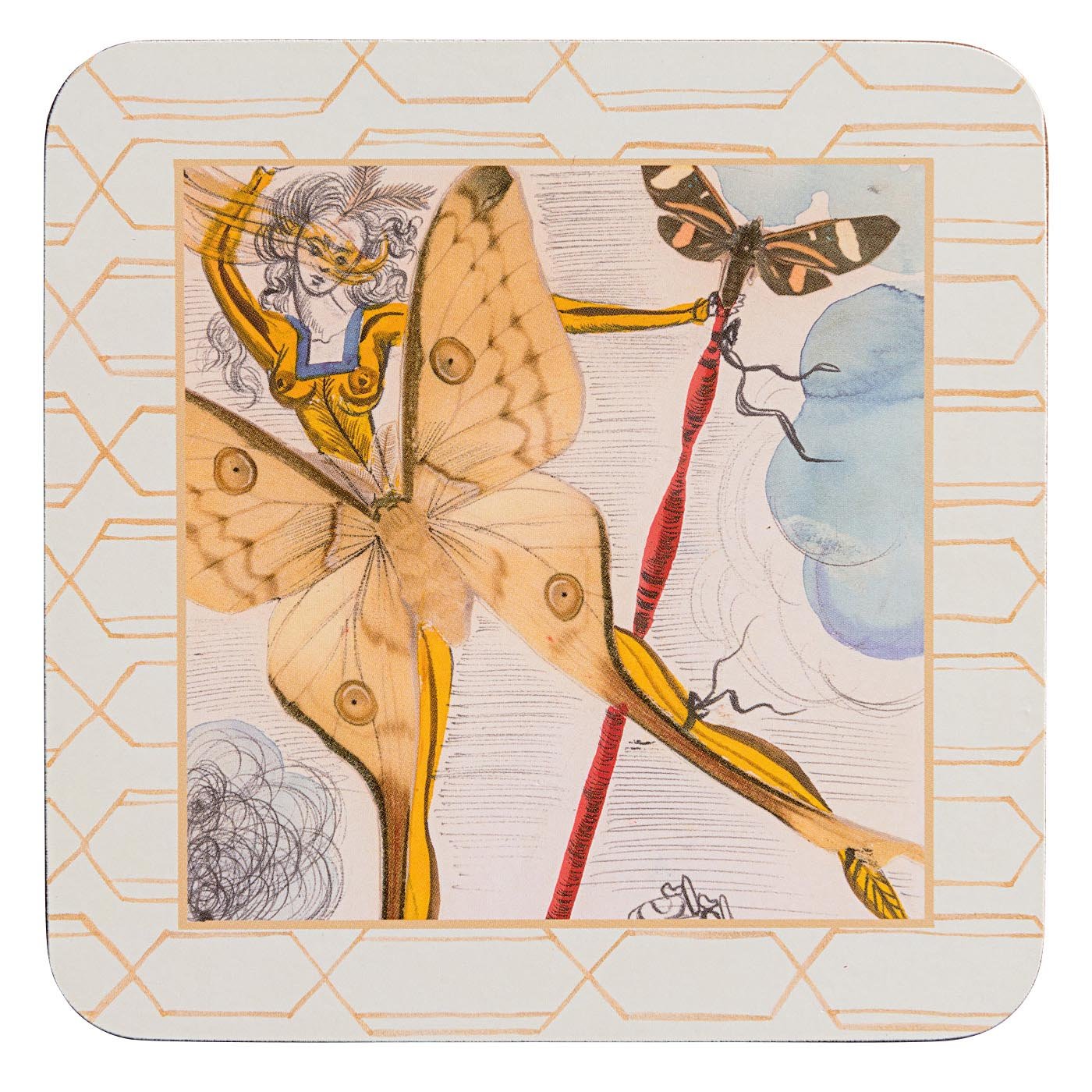 Hallmark Multi-Colour Dali Extravaganza Coaster, Set Of 4