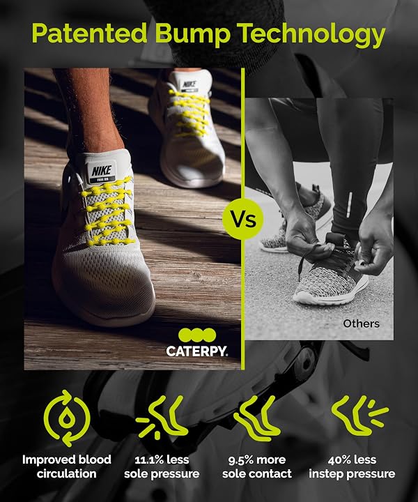Caterpy RUN Elastic Shoe Laces - No Tie Shoelaces for Adults, Silky White, Reflective by Caterpy - Used condition - Image 4