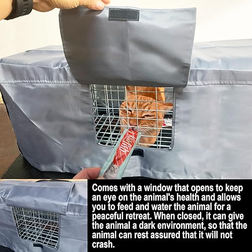 Miniatura 3 de Cubierta de jaula de trampa para trampa de animales pequeños, cubiertas de trampa para gatos salvajes que evitan que los animales se golpeen y se