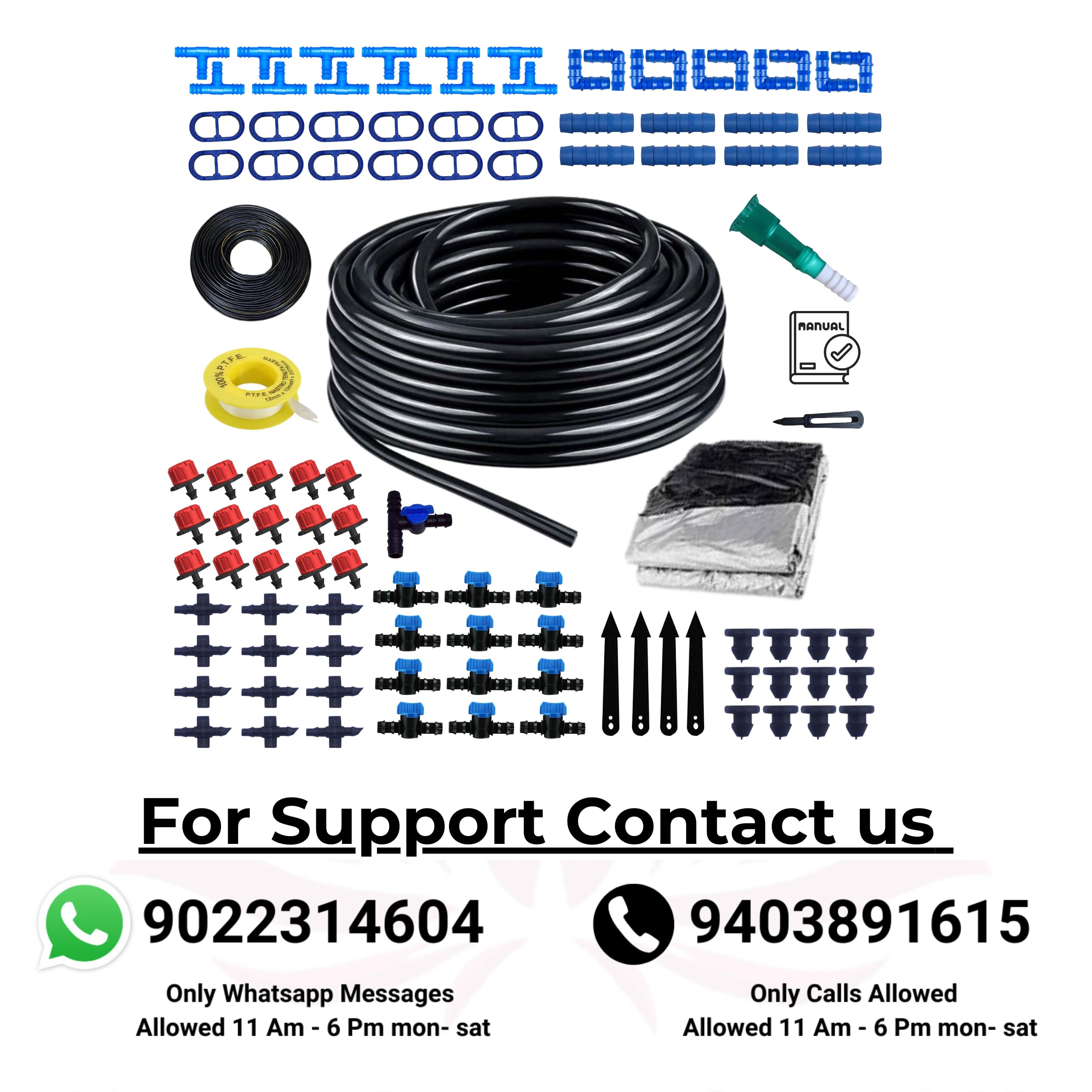 Kamal Agrotech Drip Irrigation Kit for Home Garden, Farming, Agriculture (Drip Irrigation Kit, 50 plants) - Image 9 thumbnail