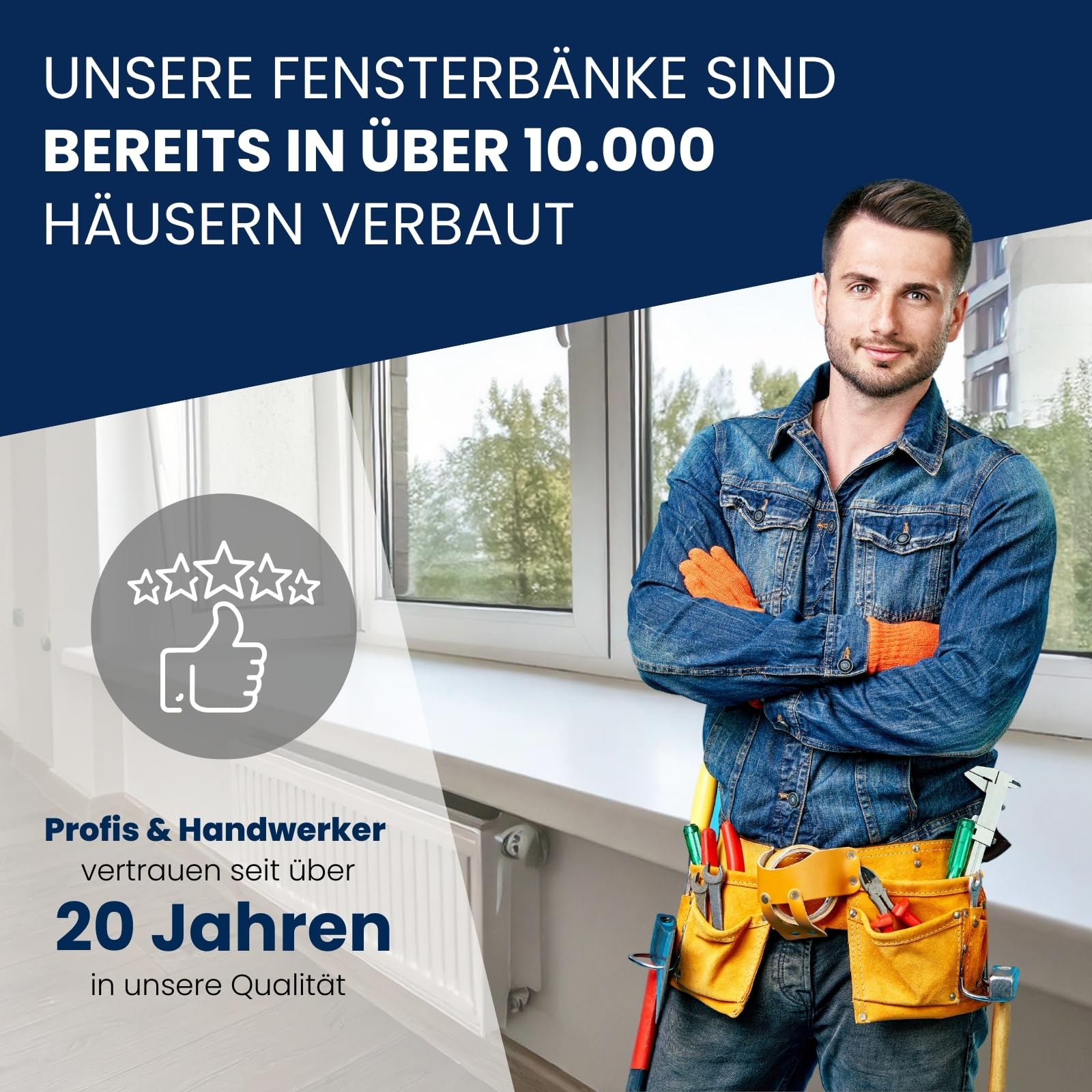 TJ Fensterbank Innen I 35 x 130 cm I weiß I hochwertige PVC Fensterbank mit Seitenabschluss I Fensterbrett kratzfest & feuchtigkeitsundurchlässig I pflegeleichter & langlebiger Fenstersims für Innen