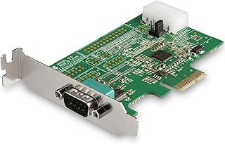 StarTech.com 1-port PCI Express RS232 Serial Adapter Card - PCIe RS232 Serial Host Controller Card - PCIe to Serial DB9 - 16950 UART - Low Profile Expansion Card - Windows & Linux (PEX1S953LP)