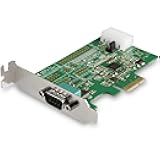 StarTech.com 1-port PCI Express RS232 Serial Adapter Card - PCIe RS232 Serial Host Controller Card - PCIe to Serial DB9 - 16950 UART - Low Profile Expansion Card - Windows & Linux , TAA (PEX1S953LP)