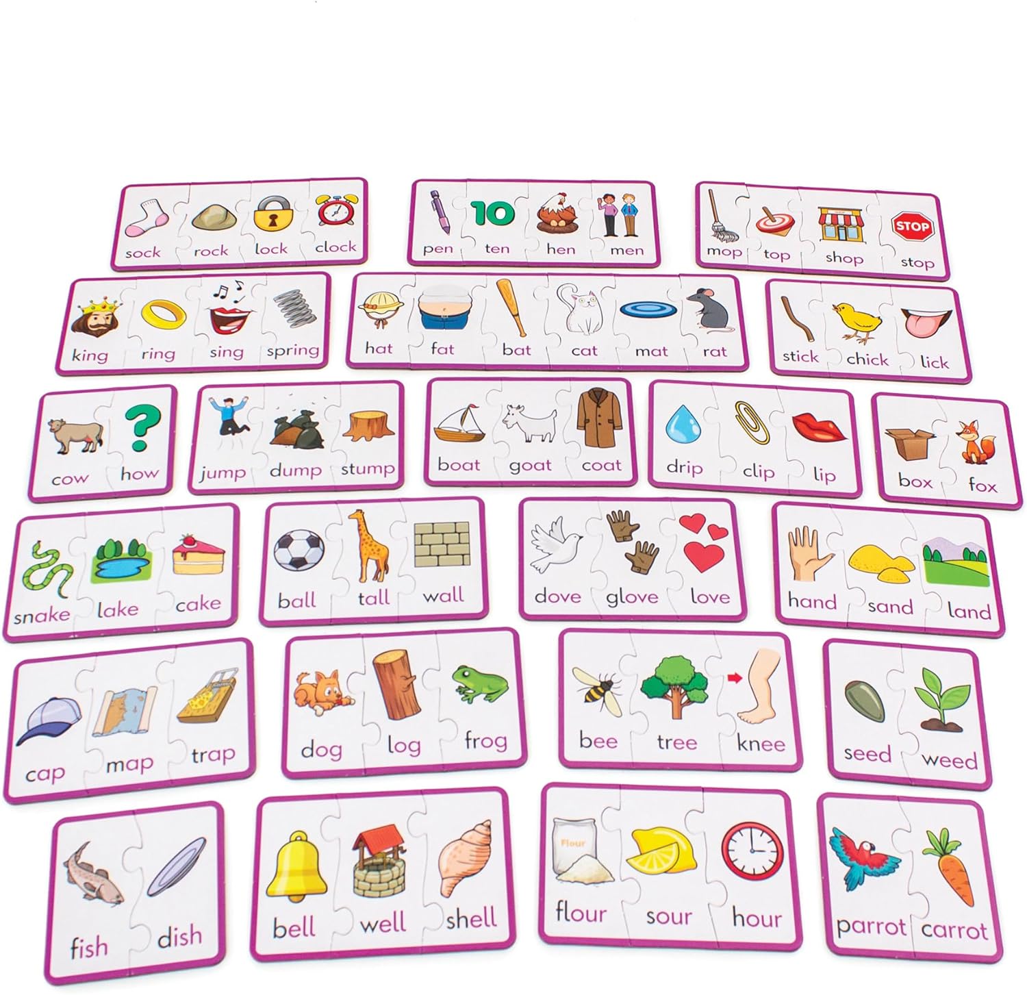 Junior Learning JL656 Rhyming Puzzles, Multi